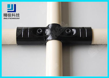 Straight Way Metal Pipe Joints PE Coated Steel Pipe For Warehouse Shelves  HJ-4
