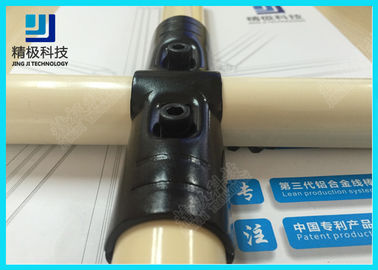 Straight Way Metal Pipe Joints PE Coated Steel Pipe For Warehouse Shelves  HJ-4