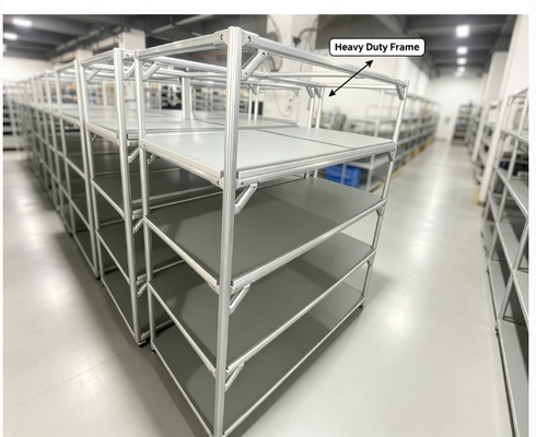 Aluminum Profile ESD Workbench, Multi-layer Anti-static Work Table For Electronic Workshop