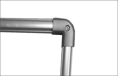 Pipe Rack AL-2 Aluminium Tube Connectors Female / Claw Attended Mode Silvery Color