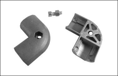 Pipe Rack AL-2 Aluminium Tube Connectors Female / Claw Attended Mode Silvery Color