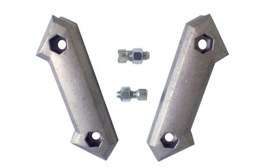 Two Side 45 Degree Aluminum Tubing Joints Slivery Anodic Oxidation Treatment