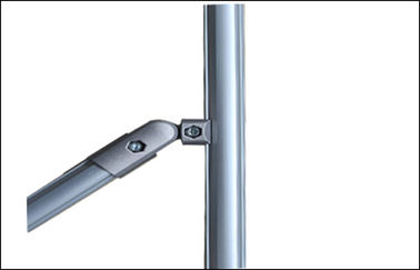 360 Degree Adjustable Aluminum Tubing Joints With Claw / Round Head / Tee type