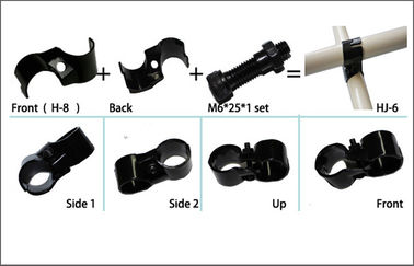 Flexible Lean Metal Pipe Connectors Chrome Plated SPCC Steel Pipe Joints