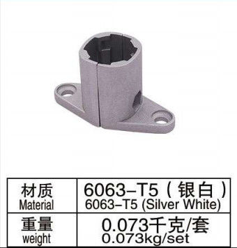 28mm Tube AL-33 Alloy 6063-T5 Aluminum Pipe Connector