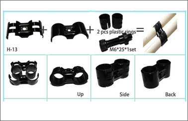 Light Industrial Flexible Pipe Connectors Parallel Black SPCC Steel Pipe Joint