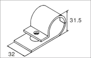 Single Piece Metal Pipe Connectors Pipe Joint Female Connecting for Pipe Racking Shelf