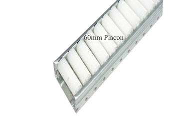Iron Frame 60mm Sliding Door Roller Track 15mm Wheel Diameter , White Wheels