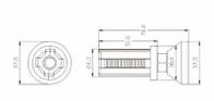 ওডি 28 মিমি জন্য এসজিএস প্লাস্টিকের ফুট কাপ অ্যালুমিনিয়াম পাইপ ফিটিং AL-24C