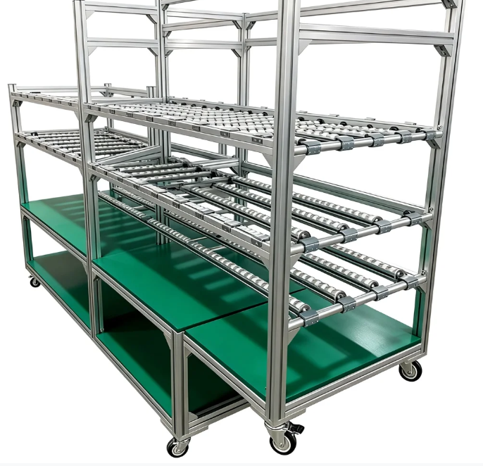 Fluent Strip And Anti-static Surface Integrated Composite Turnover Rack  Integrated Workstation Material Rack