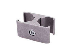 ISO9001 Certified Die Casting Anodizing Silver Aluminum Pipe Joint for Lean Tube Systems and Industrial Workstations