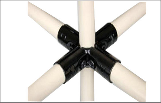 প্রোডাকশন লাইন এবং ওয়ার্কবেঞ্চের জন্য কম্পোজিট পাইপ ক্রস জয়েন্ট মেটাল ফিটিং